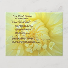 Cartão Postal Cartão-postal de recebimento de salada de sil