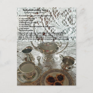 Cartão Postal Cartão-postal de recebimento de tartes de manteig