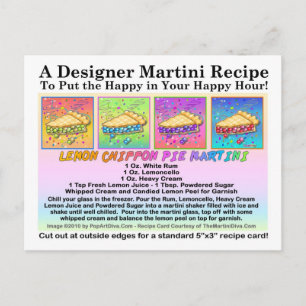 Cartão Postal Cartão-postal de recebimento Lemon Chiffon Pie Mar