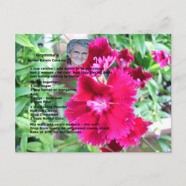 Cartão Postal Cartão-postal de Receita de Cookie de Audição Esta (Frente)