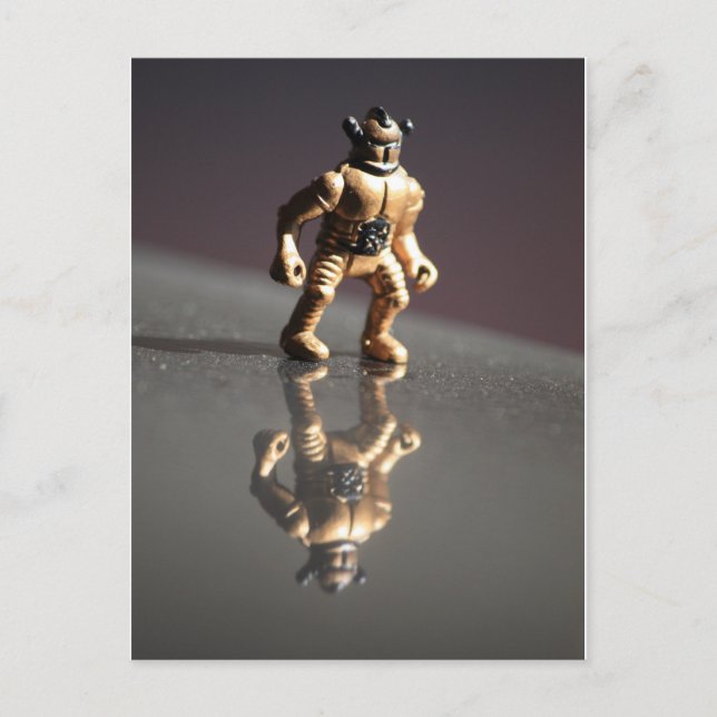 Cartão Postal Cartão-postal de Reflexão de alienígena (Frente)