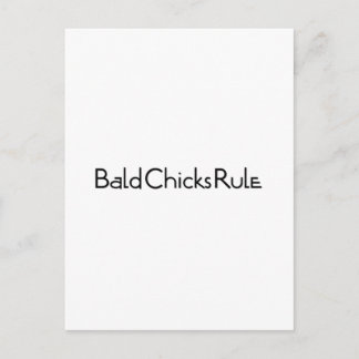 Cartão Postal Cartão-postal de regra de Pintinhos carecas