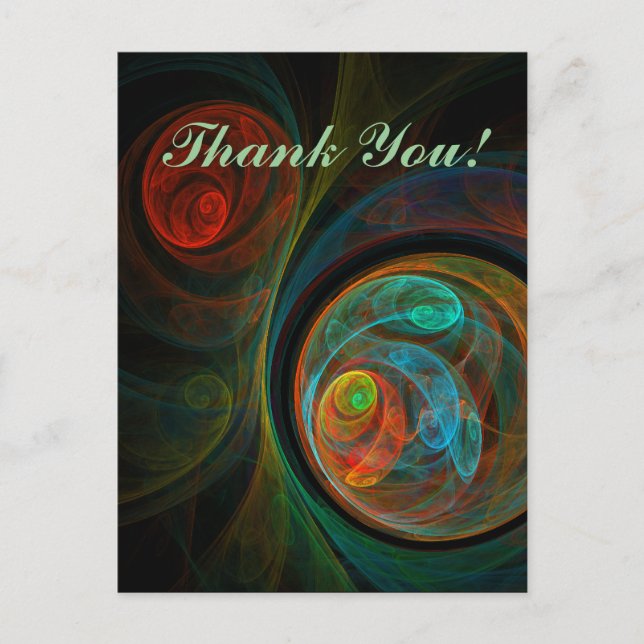 Cartão Postal Cartão-postal de Renovação Obrigado (Frente)