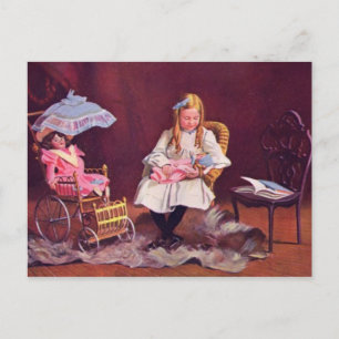 Cartão Postal Cartão-postal de Reprodução de Função Filha V