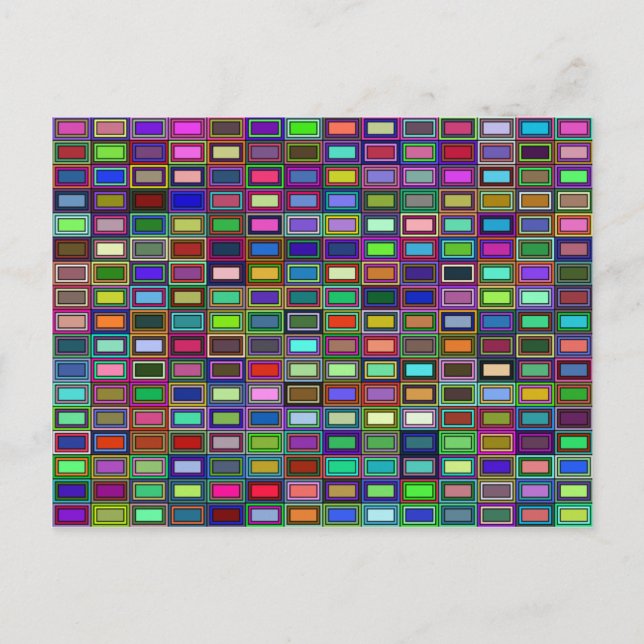 Cartão Postal Cartão-postal de Retângulos Aninhados (Frente)