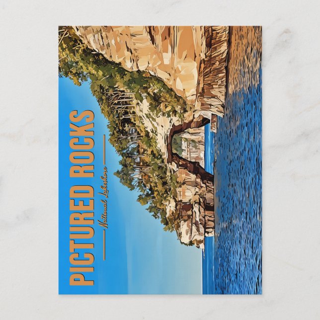 Cartão Postal Cartão-postal de Rocks Picados (Frente)