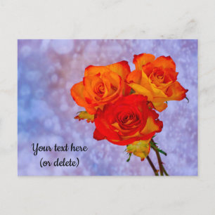 Cartão Postal Cartão-postal de rosca laranja e amarela