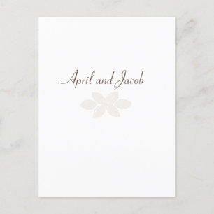 Cartão Postal Cartão-postal de RSVP Boho Wedding