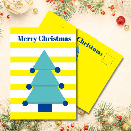 Cartão Postal Cartão-postal de saudação colorida da árvore de Na