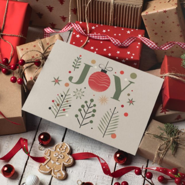 Cartão Postal Cartão-postal de saudação de Natal para Joy Elegan (Criador carregado)