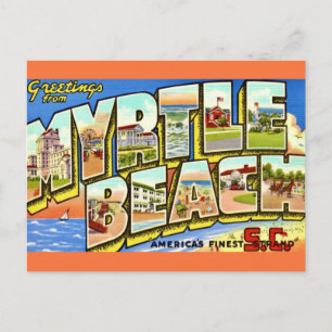 Cartão Postal Cartão-postal de saudação Myrtle Beach