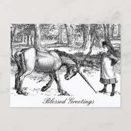 Cartão Postal Cartão-postal de saudação Unicorn