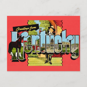 Cartão Postal Cartão-postal de Saudações de Kentucky