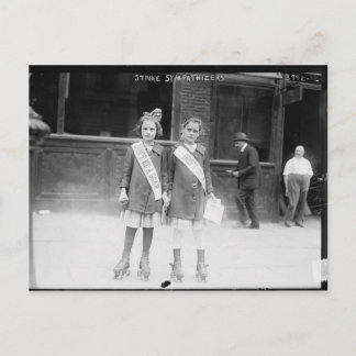 Cartão Postal Cartão-postal de simpatizantes de greve