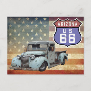 Cartão Postal Cartão-postal de sinal da Rota 66 da arizona