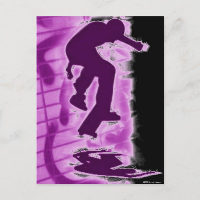 Cartão Postal Cartão-postal de skater (Frente)