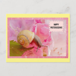 Cartão Postal Cartão-postal de Snail & Flower