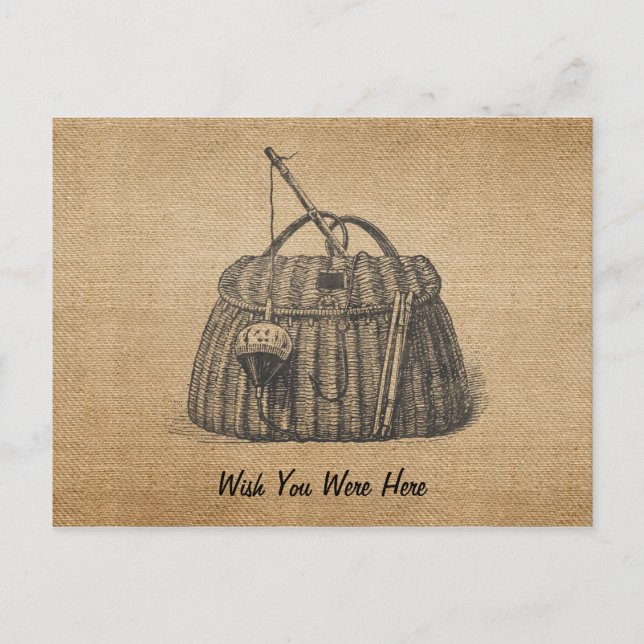 Cartão Postal Cartão-postal de sobreposição de caixa de pesca de (Frente)