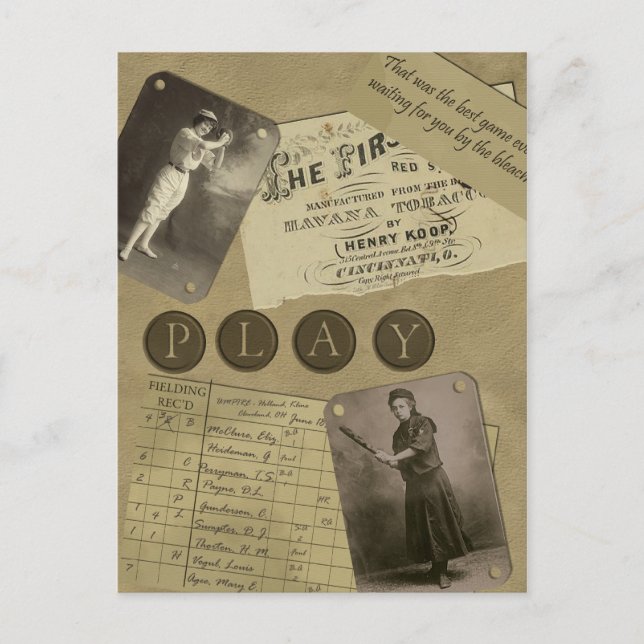 Cartão Postal Cartão-postal de "Softball" venenoso (Frente)