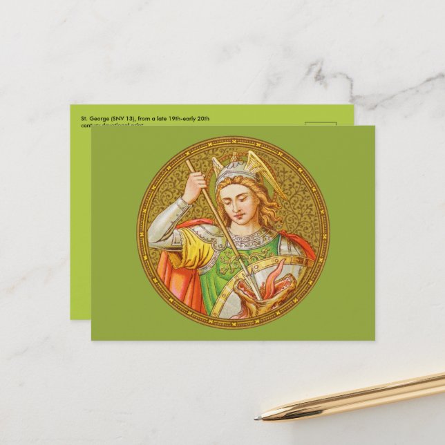 Cartão Postal Cartão-postal de St. George (SNV 13) (Frente/Verso In Situ)