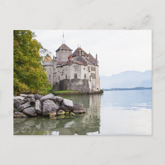 Cartão Postal Cartão-postal de Suiça Chateaux Chillon (Frente)