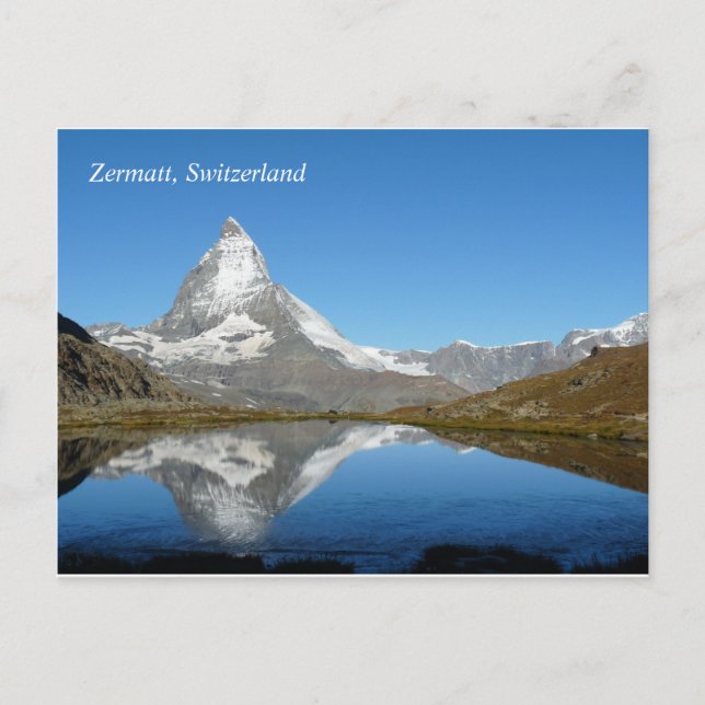 Cartão Postal Cartão-postal de Suiça Zermatt Matterhorn (Frente)