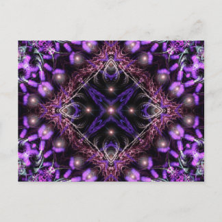 Cartão Postal Cartão-postal de tapeçaria Fratural Roxo