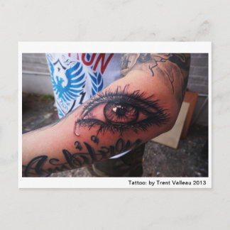 Cartão Postal Cartão-postal de tatuagem ocular