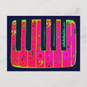 Cartão Postal Cartão-postal de teclas elétricas