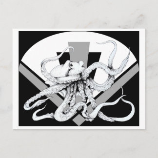 Cartão Postal Cartão-postal de torre Octopus do ZNDC Studio