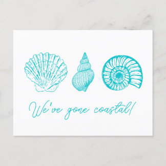 Cartão Postal Cartão-postal de três Shell com Mudança de Endereç