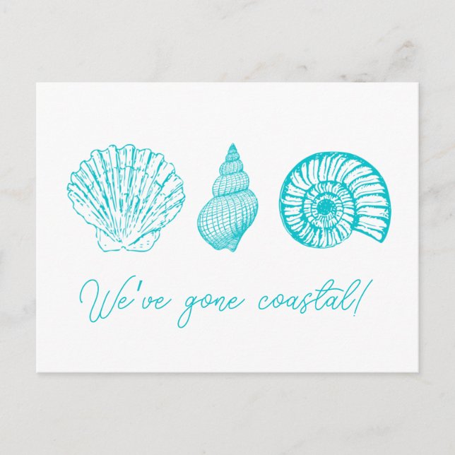 Cartão Postal Cartão-postal de três Shell com Mudança de Endereç (Frente)