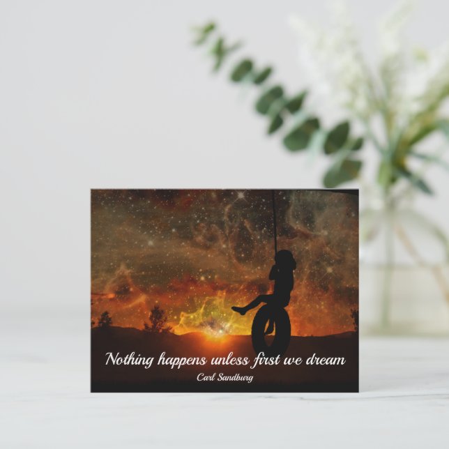 Cartão Postal Cartão-postal de troca de pneu de criança (Em pé/Frente)