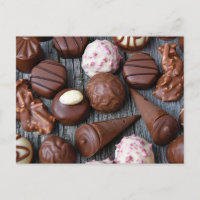 Cartão-postal de Trufas de Chocolate
