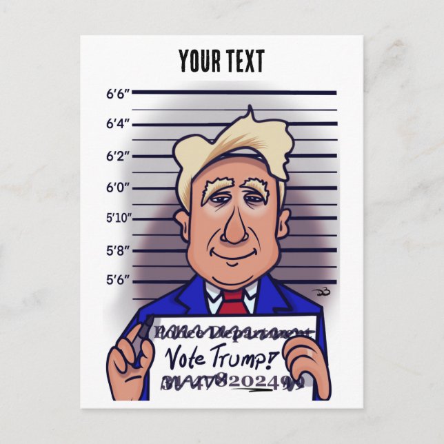 Cartão Postal Cartão-postal de trunfo de voto (Frente)