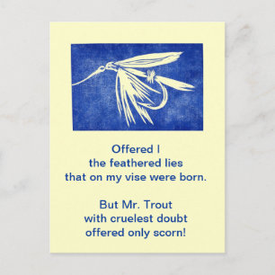 Cartão Postal Cartão-postal de Truta Cruel