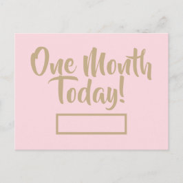 Cartão Postal Cartão-postal de um mês hoje