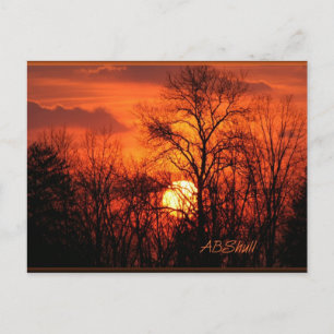 Cartão Postal Cartão-postal de um Sunset WV