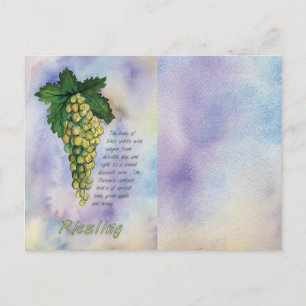 Cartão Postal Cartão-postal de Uvas de Vinho Branco