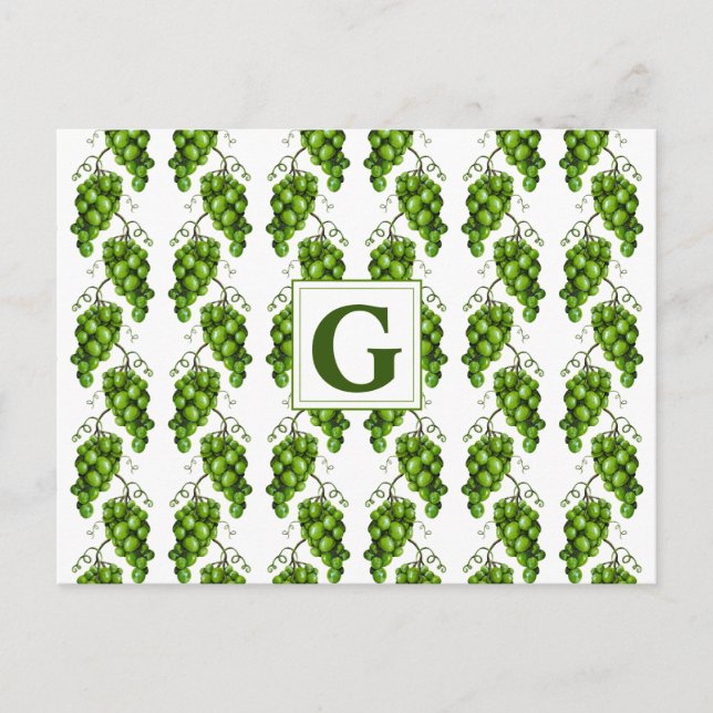 Cartão Postal Cartão-postal de Uvas Verdes (Frente)