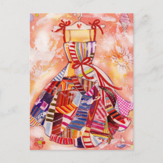 Cartão Postal Cartão-postal de vestimenta de verão