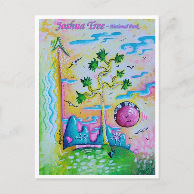 Cartão Postal Cartão-postal de Viagem de Arte do Parque Nacional (Frente)