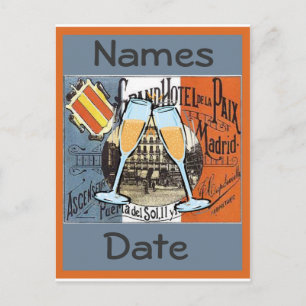 Cartão Postal Cartão-postal de Viagem de espanha, editar texto