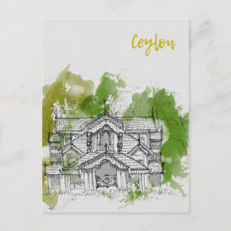 Cartão Postal Cartão-postal de Viagem Srilanka
