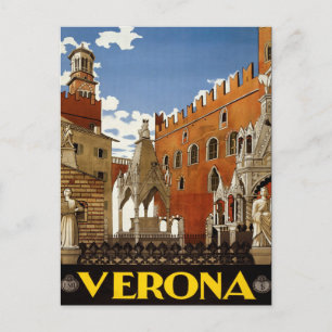 Cartão Postal Cartão-postal de Viagens vintage em Verona, Itál