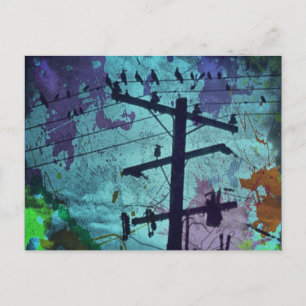 Cartão Postal Cartão-postal de vida da Bird Urbana