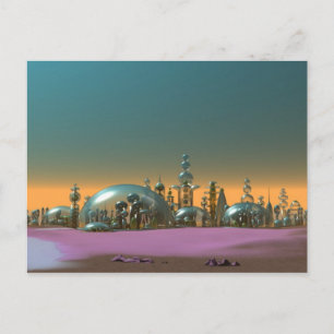 Cartão Postal Cartão-postal de vidro Dourado e prata