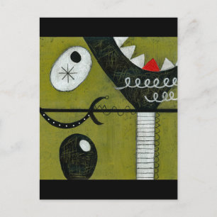 Cartão Postal Cartão-postal de vidro Martini quebrado