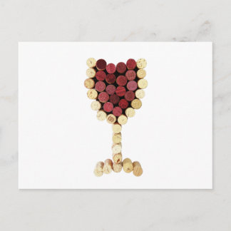 Cartão Postal Cartão-postal de vidro para vinho de Cortiça