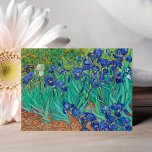 Cartão Postal Cartão-postal de Vincent van Gogh<br><div class="desc">Mergulhe na vívida beleza da obra-prima de Vincent van Gogh, "Irises", pintada em 1889, com este cartão-postal cativante. Adorada com um conjunto mesmerante de florescências vibrantes, esta trabalho de arte exemplifica a habilidade inigualável de van Gogh de capturar a essência da natureza com cores ousadas e pinceladas expressivas. Deixem as...</div>